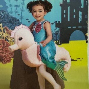 DREAM PLAY IMAGINE Mermaid riding Seahorse plush costume
